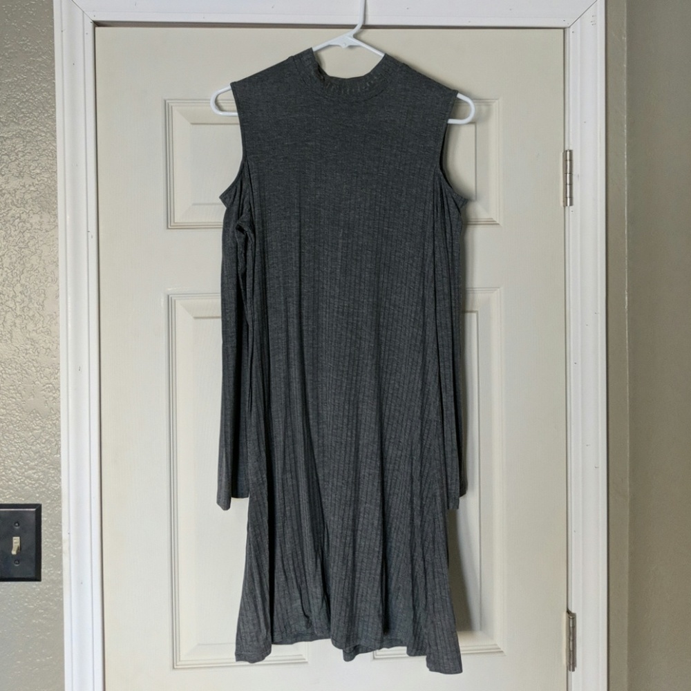 Long Sleeve Cold Shoulder Dress